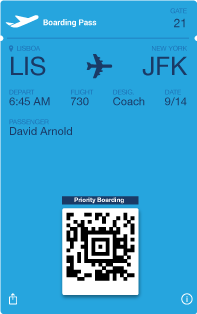 Mobile Boarding Pass